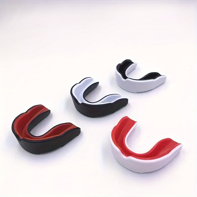 4pcs Boxing Sports Mouthguard, Free Fighting MMA Sanda Taekwondo Protective Gear
