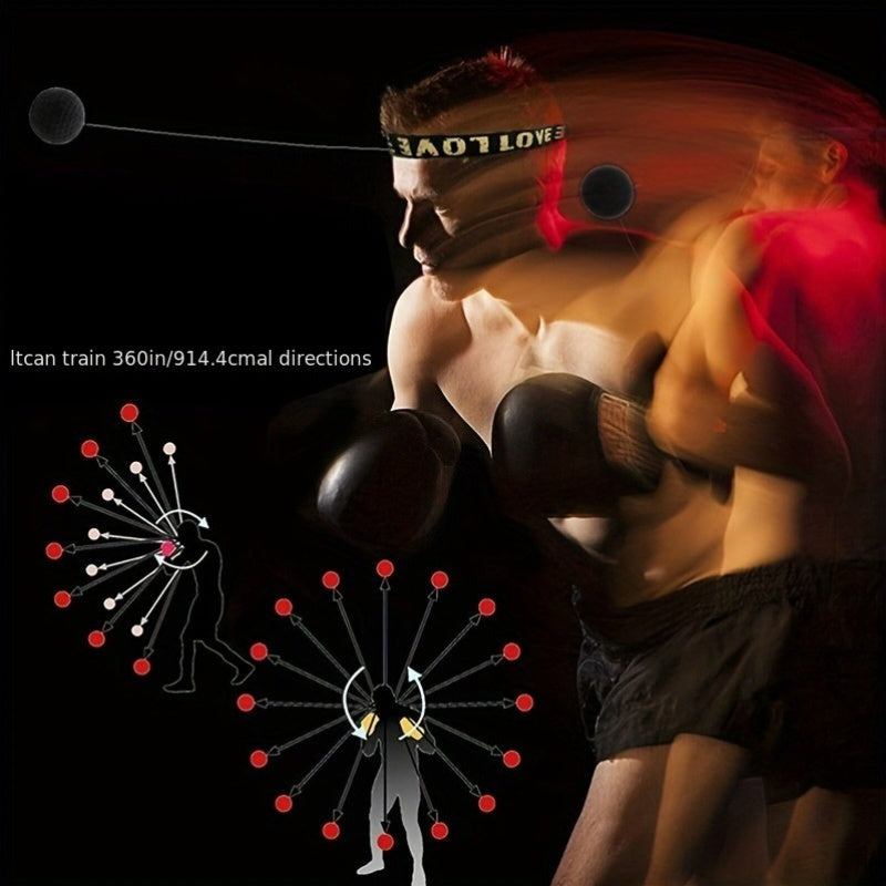 Using Our Speed Ball Headband Will Enhance Your Boxing Skills - Improving Speed, Agility, And Hand-Eye Coordination.