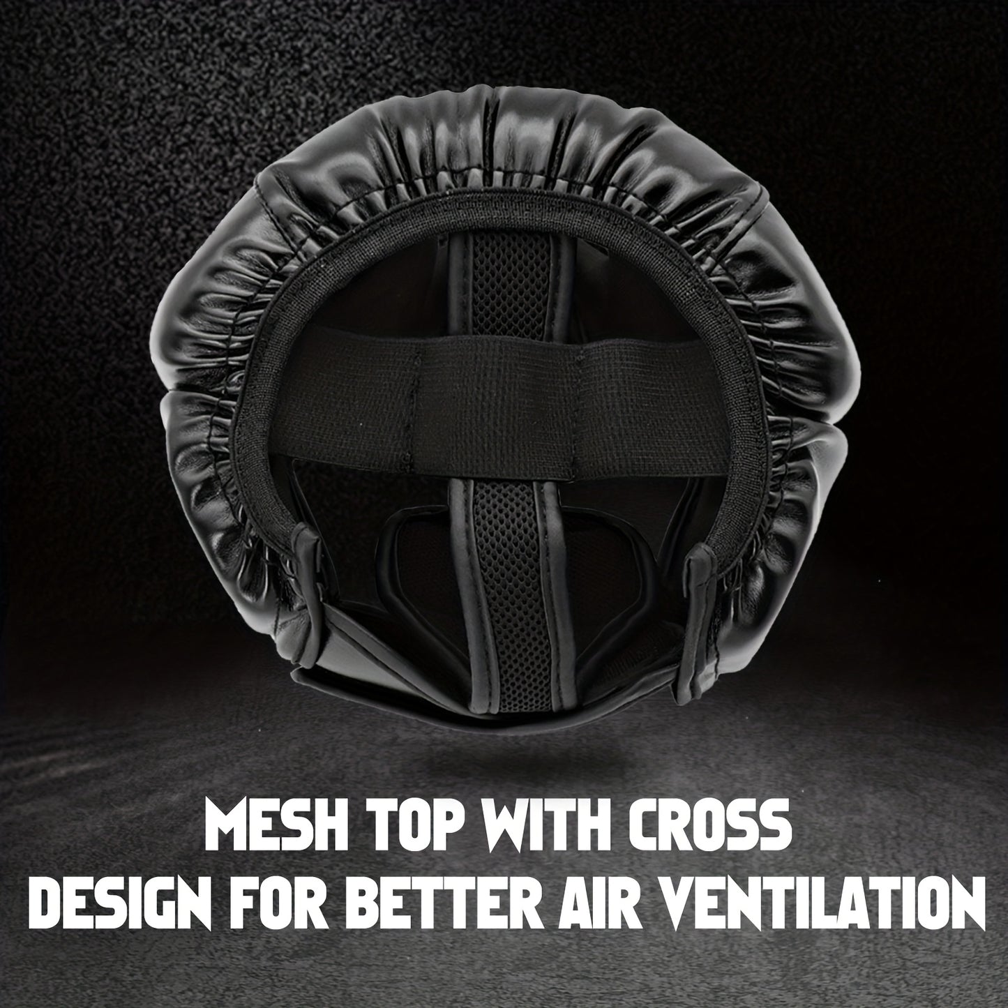Boxing Headgear with Attached Tooth Protector - Lightweight, Adjustable Strap Closure, -Resistant Martial Arts Helmet for MMA, Thai Boxing, Karate, Taekwondo, Professional & Amateur Training - Dental Headgear, Combat Gear, Sl