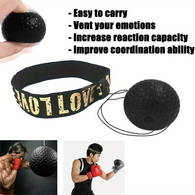 Using Our Speed Ball Headband Will Enhance Your Boxing Skills - Improving Speed, Agility, And Hand-Eye Coordination.