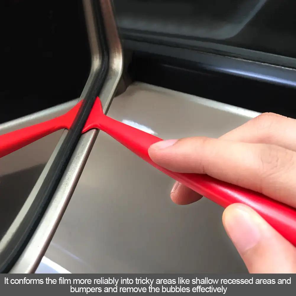 10pcs/14pcs Red Vinyl Wraps Accessories Tool Kit - Car Wrapping & Window Tinting Squeegee, Craft Knife, Blades & Felt Set | Professional Bubble-Free Film Installation Tools