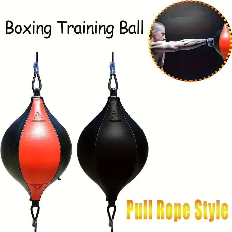 1pc Hanging Boxing Reflex Ball for Adults - Easy Install Speed & Reaction Training Equipment, Durable Faux Leather Design, Ideal for Beginners, Perfect Holiday Gift for Valentine's Day, Christmas, Father's Day (Red/Blue/Black