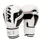 Men's & Women's Boxing & Martial Arts Training Gloves - Shock-Absorbing Heavy-Duty Taekwondo Gloves with Reinforced Wrist, White/Black/Red Design, Breathable for Sparring, Fighting, Fitness - Beginner/Advanced Combat Sports E