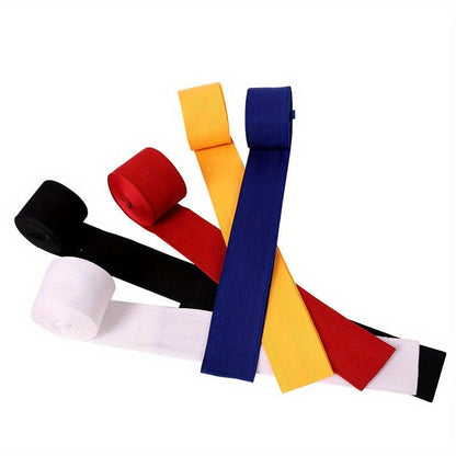 Boxing Hand Wraps - Heavy-Duty Training Bandages with Closure, Non-Slip Grip for Boxing, Muay Thai, Taekwondo, MMA, Kickboxing - Professional & Amateur Fighters - Red/White/Black Colors Available - Ideal for Gym, Competition,
