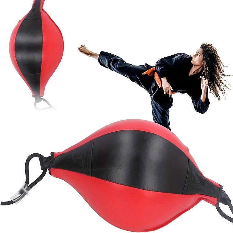 1pc Hanging Boxing Reflex Ball for Adults - Easy Install Speed & Reaction Training Equipment, Durable Faux Leather Design, Ideal for Beginners, Perfect Holiday Gift for Valentine's Day, Christmas, Father's Day (Red/Blue/Black