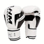 Men's & Women's Boxing & Martial Arts Training Gloves - Shock-Absorbing Heavy-Duty Taekwondo Gloves with Reinforced Wrist, White/Black/Red Design, Breathable for Sparring, Fighting, Fitness - Beginner/Advanced Combat Sports E