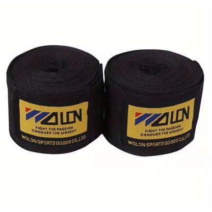 Boxing Hand Wraps - Heavy-Duty Training Bandages with Closure, Non-Slip Grip for Boxing, Muay Thai, Taekwondo, MMA, Kickboxing - Professional & Amateur Fighters - Red/White/Black Colors Available - Ideal for Gym, Competition,