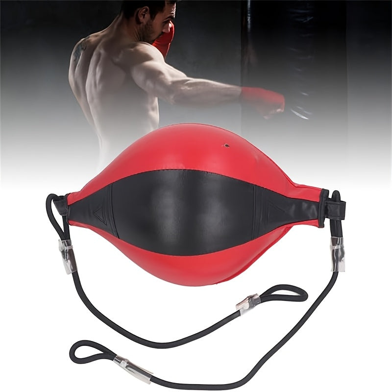 1pc Hanging Boxing Reflex Ball for Adults - Easy Install Speed & Reaction Training Equipment, Durable Faux Leather Design, Ideal for Beginners, Perfect Holiday Gift for Valentine's Day, Christmas, Father's Day (Red/Blue/Black