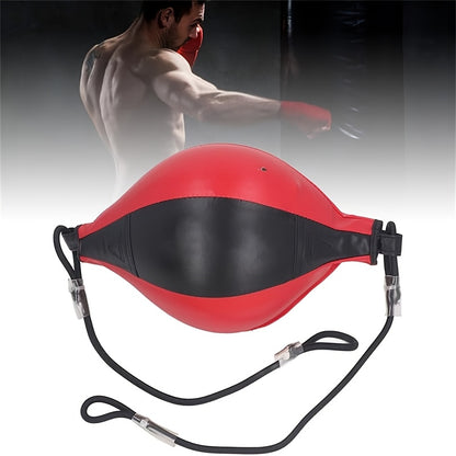 1pc Hanging Boxing Reflex Ball for Adults - Easy Install Speed & Reaction Training Equipment, Durable Faux Leather Design, Ideal for Beginners, Perfect Holiday Gift for Valentine's Day, Christmas, Father's Day (Red/Blue/Black