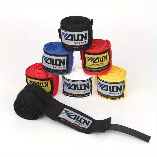 Boxing Hand Wraps - Heavy-Duty Training Bandages with Closure, Non-Slip Grip for Boxing, Muay Thai, Taekwondo, MMA, Kickboxing - Professional & Amateur Fighters - Red/White/Black Colors Available - Ideal for Gym, Competition,