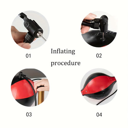 1pc Hanging Boxing Reflex Ball for Adults - Easy Install Speed & Reaction Training Equipment, Durable Faux Leather Design, Ideal for Beginners, Perfect Holiday Gift for Valentine's Day, Christmas, Father's Day (Red/Blue/Black